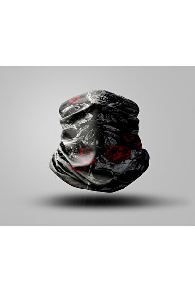 Buffalo Skull Design Biker Buff Mask Outdoor Neck Collar Unisex Bandana