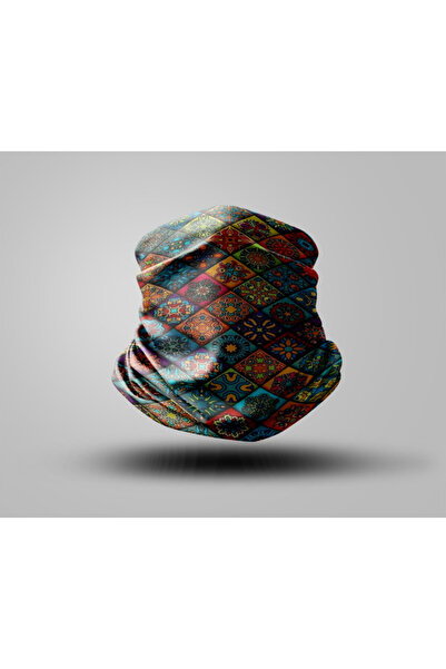 Buffalo Mandala Design Biker Buff Mask Outdoor Neck Collar Unisex Bandana