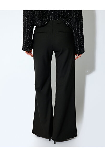 Koton X Sibil Çetinkaya - Cepli Düz Paça Kumaş Pantolon