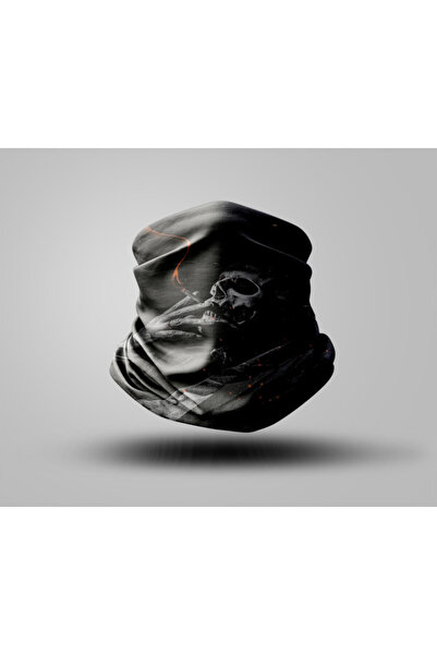 Buffalo قناع راكب الدراجة النارية بتصميم جمجمة، طوق رقبة خارجي للجنسين