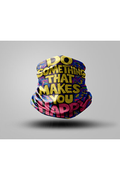 Buffalo Lettering Designed Biker Buff Mask Outdoor Neck Collar Unisex Bandana