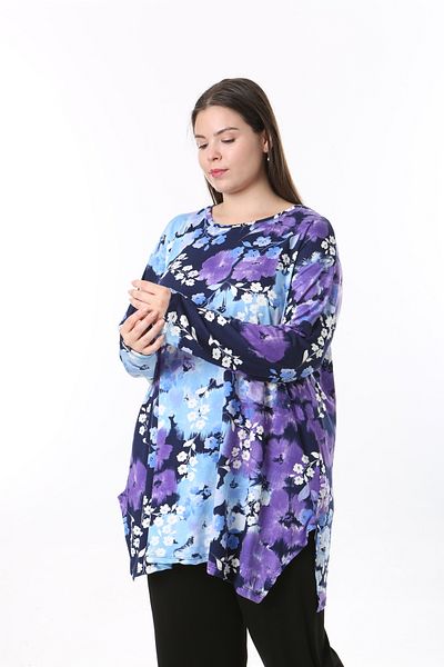 XL Modam Women's Patterned Large Size Tunic