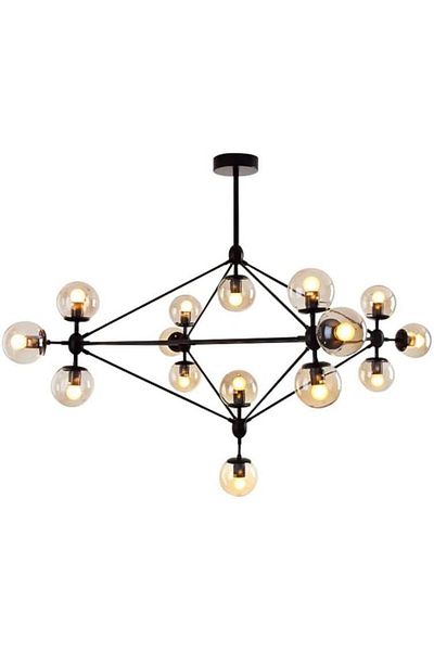 A F N LIGHTING Retro Bubble Chandelier - Vintage Ceiling Lamp for Living Room