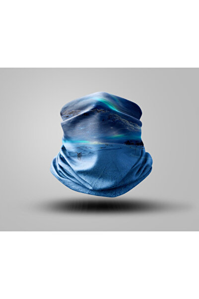 Buffalo قناع راكب الدراجة النارية بتصميم جبلي، طوق رقبة خارجي للجنسين