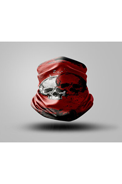 Buffalo Skull Design Biker Buff Mask Outdoor Neck Collar Unisex Bandana