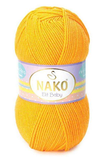 NAKO Elit Baby / Orange Narcissus / 4674 / Pack of 5