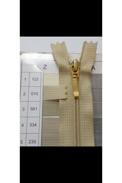 enSarüx 25 cm 1 adet dipli ince diş plastik Ykk fermuar