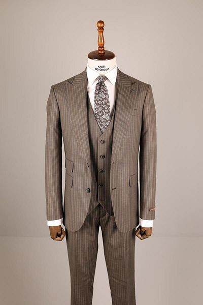 Kadir Büyükkaya Swallow Collar Men's Vest Suit-Kav1011S