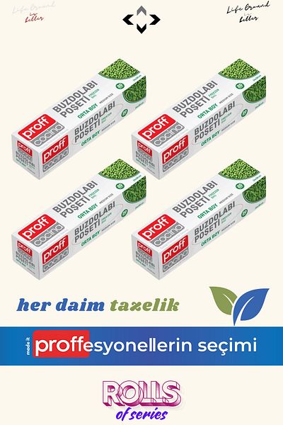 LİGROUND Proff 4-Piece 20-Piece Medium Size Refrigerator Set - Freshness Organizer for Every Time