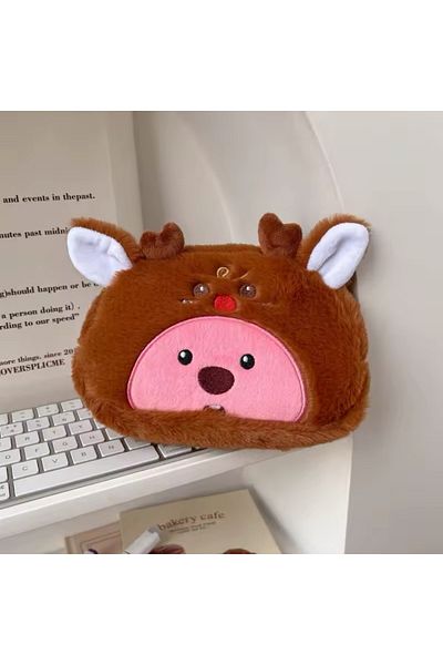 Kawai Loopy Plush Pen Holder with Deer Costume