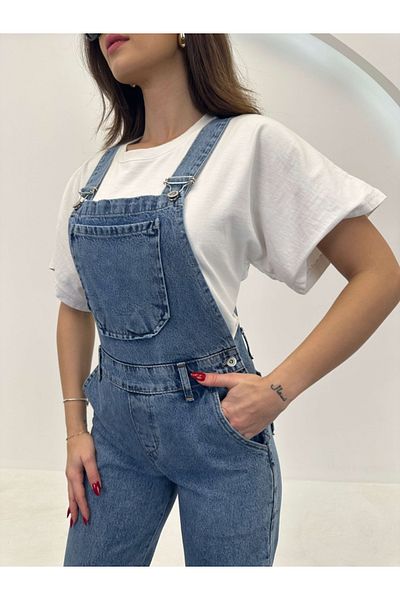 Elif Özbey Butik Blue Jean Salopet