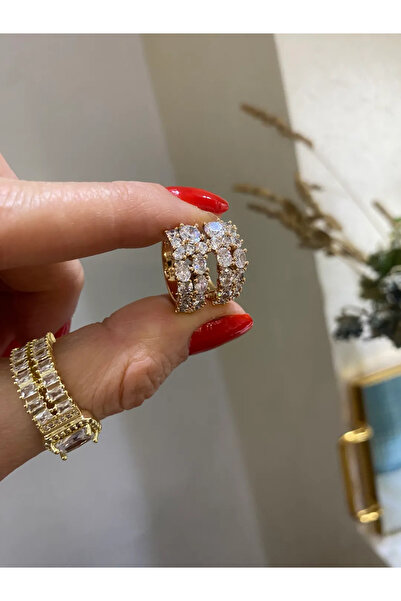 GÇA Moda 316L Taşlı Çelik Kadın Küe