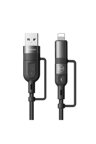 Mcdodo Ca- 8070 Çok Fonksiyonlu 4in1 Hızlı Şarj Ve Data Kablosu 1.2 Metre