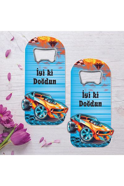 Ege ajans Baby Gift Opener Magnet with 10 Wooden Embossing Figures