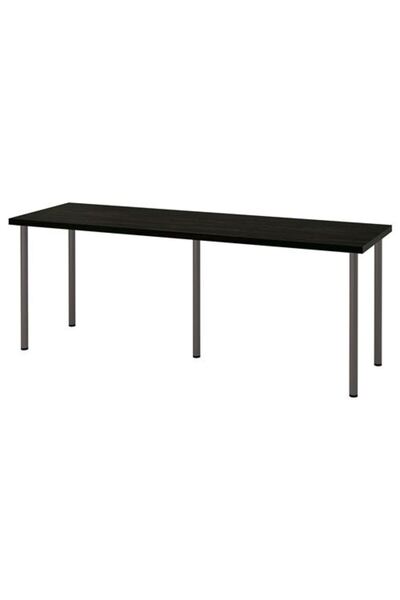 IKEA - LAGKAPTEN/ADILS, çalışma masası, venge-koyu gri, 200x60 cm