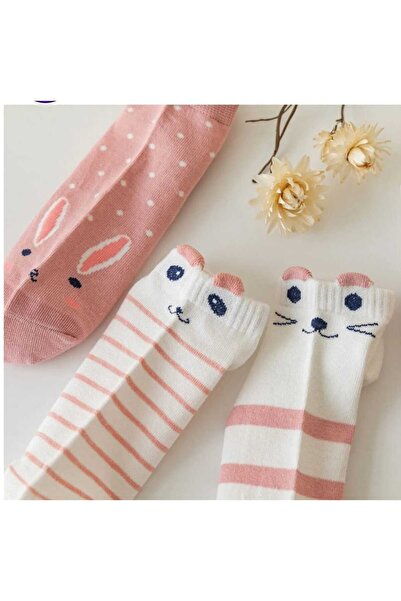 HAYEL 5 أزواج من الجوارب النسائية اللطيفة ثلاثية الأبعاد متعددة الألوان على ش...