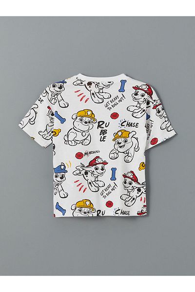LC Waikiki New Season Crew Neck Paw Patrol Printed Baby Boy T-Shirt - S5Ch03Z1