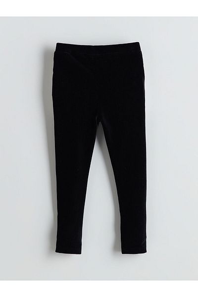 LC Waikiki Lcw Kids Elastic Waist Velvet Baby Girl Leggings