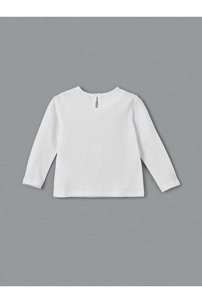 LC Waikiki Νέα σεζόν Crew Neck Printed Girls Tisort - S5LE12Z1