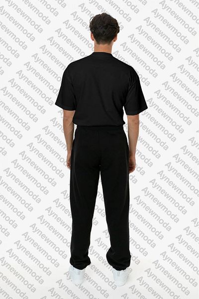 LAND MODA Green Vertical Printed Men's Oversize Tracksuit Set
