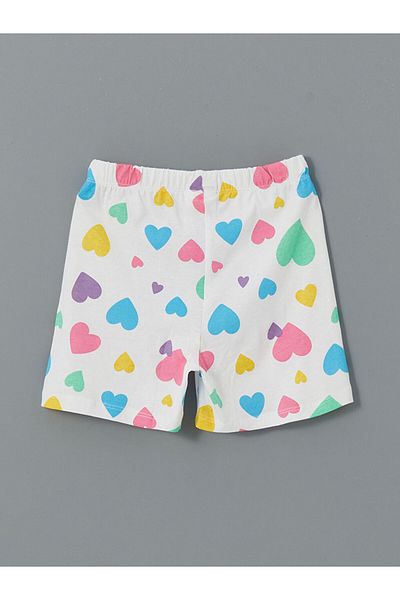 LC Waikiki Lcw Kids Elastic Waist Printed Girls' Shorts