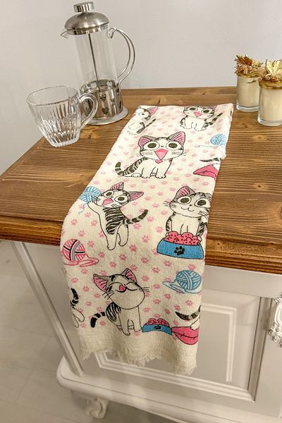 CNR Garden 40x60 Cm 3-Piece Printed Hand and Face Towel Set - Kitchen Towel