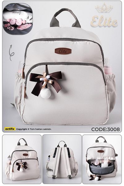 Elite Seal Melody Stone Color Mother Baby Care Bag