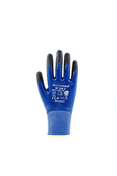 ACTIVEHAND قفاز مقاوم للزيت والارتداء مزدوج الطلاء SF-244D