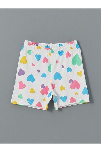 LC Waikiki Lcw Kids Elastic Waist Printed Girls' Shorts