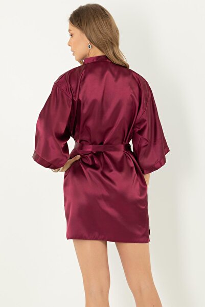 Miorre Belted Satin Dressing Gown