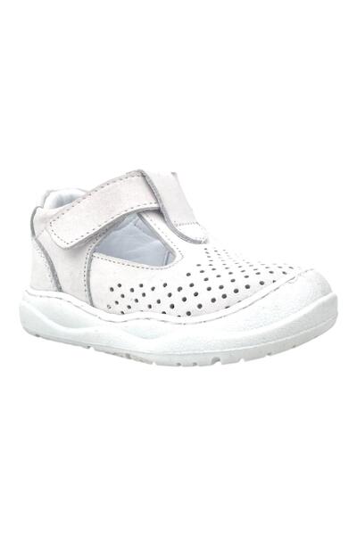 Nubebe Irish Girls First Step White Leather and Pole Shoes