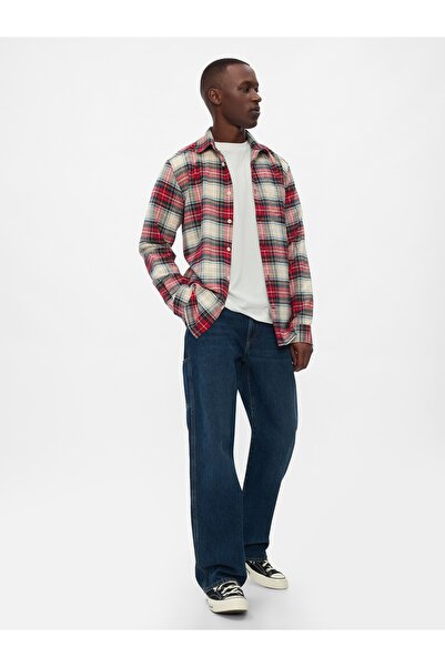 GAP Erkek Çok Renkli Standart Kesim Flanel Gömlek