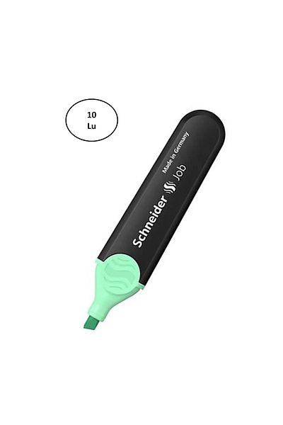 SCHNEIDER Scf090 Job Pastel 1-4,5 mm N.Green Highlighter 10Pcs