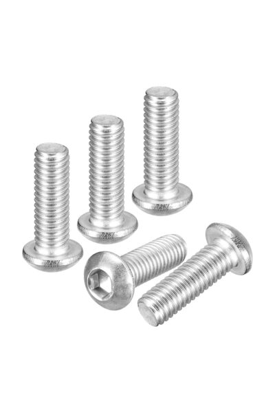 ilta Life Bombe Başlı imbus Civata DIN 7380 M6x16 mm 20 Adet Galvaniz Kaplama