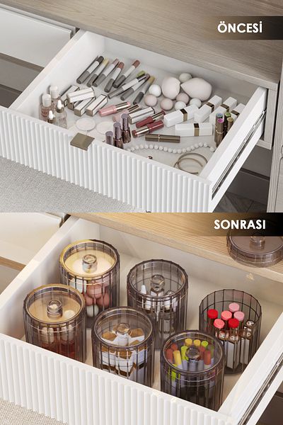 Pufwin Home Dream Cosmetic Jewellery Accessory Jewelry Organizer Multipurpose Drawer Organizer 6 Pieces