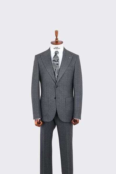 Kadir Büyükkaya Classic Striped Men's Suit-Kaw1350W