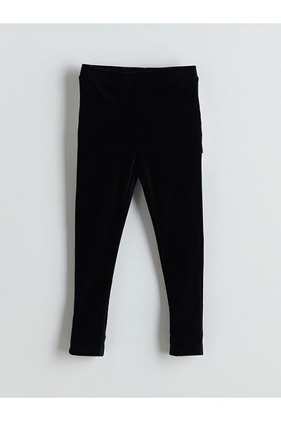LC Waikiki Lcw Kids Elastic Waist Velvet Baby Girl Leggings