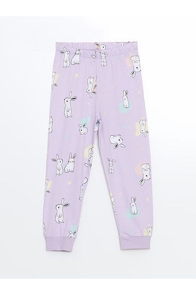 LC Waikiki LCW Kids Elastic Waist Printed Girl's Pajama Bottom