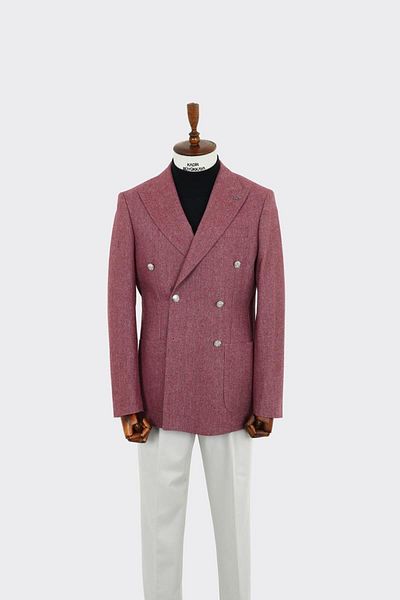 Kadir Büyükkaya Men's Double Breasted Jacket - Kaw5240W