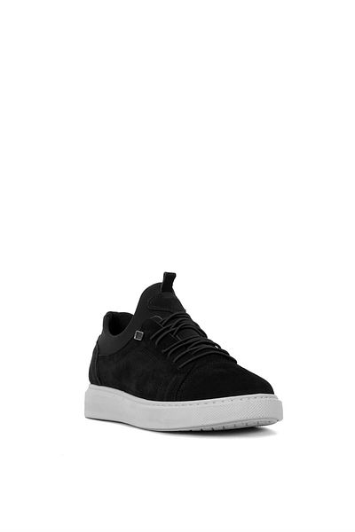 Ayakkabı Fuarı Elit Gmz818N - Men's Genuine Leather Orthopedic Black Casual Shoes