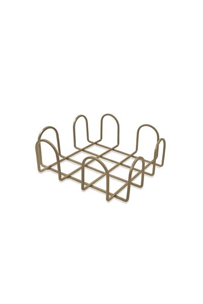 The Mia METAL ALTIN EKMEK SEPETİ 21X8CM