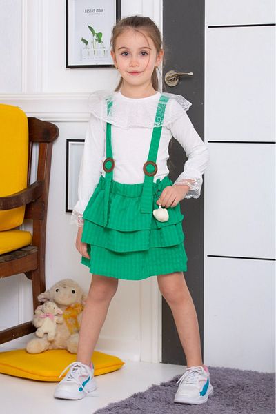 tunays shopping Badi Salopet Children's Dress with Collar Detail