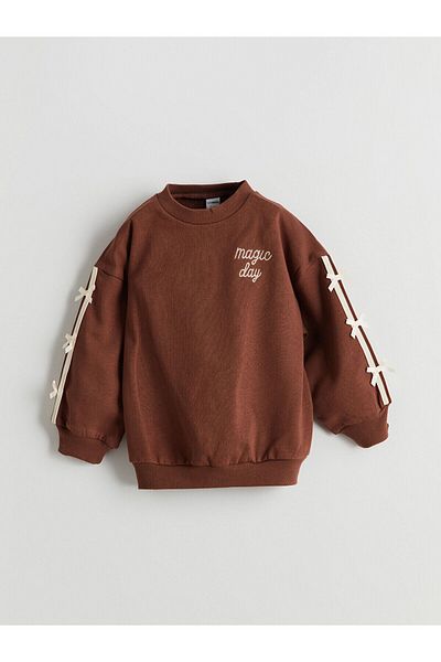 LC Waikiki Φούτερ και κολάν με στάμπα Crew για κορίτσι - Σετ 2 τεμ