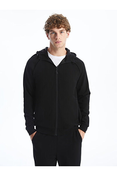 LC Waikiki Nevavm with a Difference Hooded Long Sleeve Men's Zipper Sweatshirt