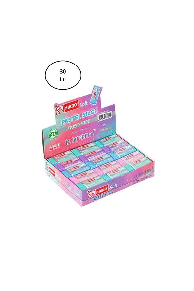 Mikro Eraser Soft Pastel 2B - Pack of 30