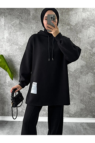 modabetce Extra Oversize Sweat with Label Detail