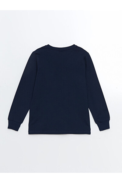 LC Waikiki Kids Bisiklet Yaka Karanlıkta Parlayan Erkek Çocuk Pijama Takımı