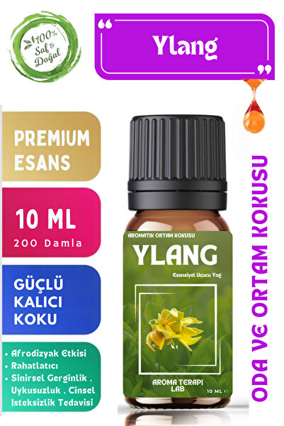 Aroma Terapi Lab Ylang Ylang - Esansiyel Uçucu Yağ - Oda Ve Ortam Kokusu - Ar...