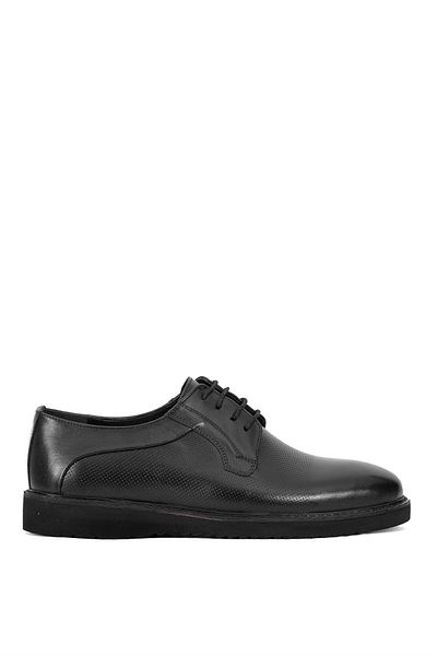 Ayakkabı Fuarı Ανδρικά Γνήσιο Δέρμα Elite MSB02C - Casual Μαύρα Παπούτσια