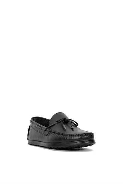 Ayakkabı Fuarı Elite Alf04C Men's Genuine Leather Casual Shoes Black